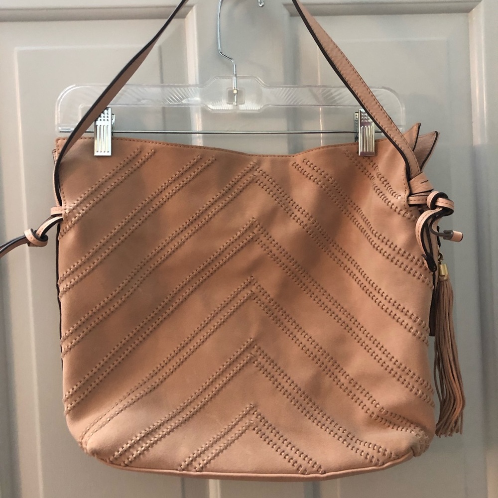 Vince Camuto leather/suede hobo bag